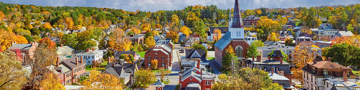 Montpelier Skyline in Autumn