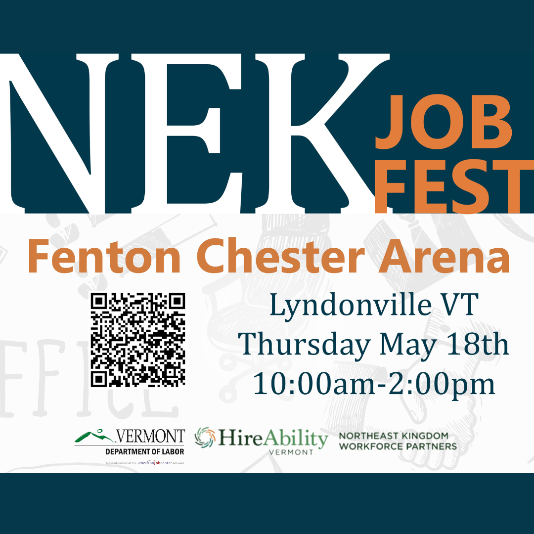 NEK Job Fest in Lyndon Center - May 18!
