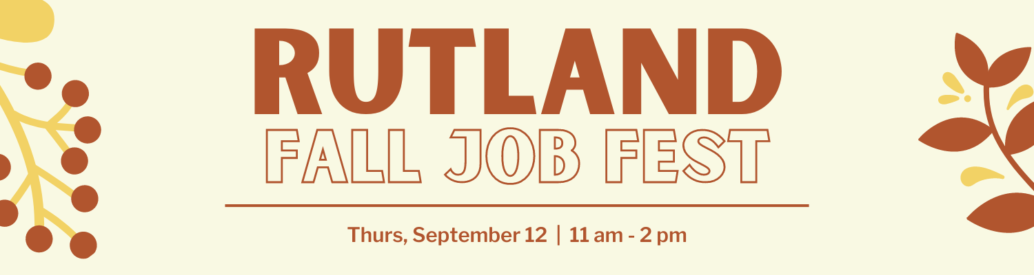 Rutland Fall Job Fest Header