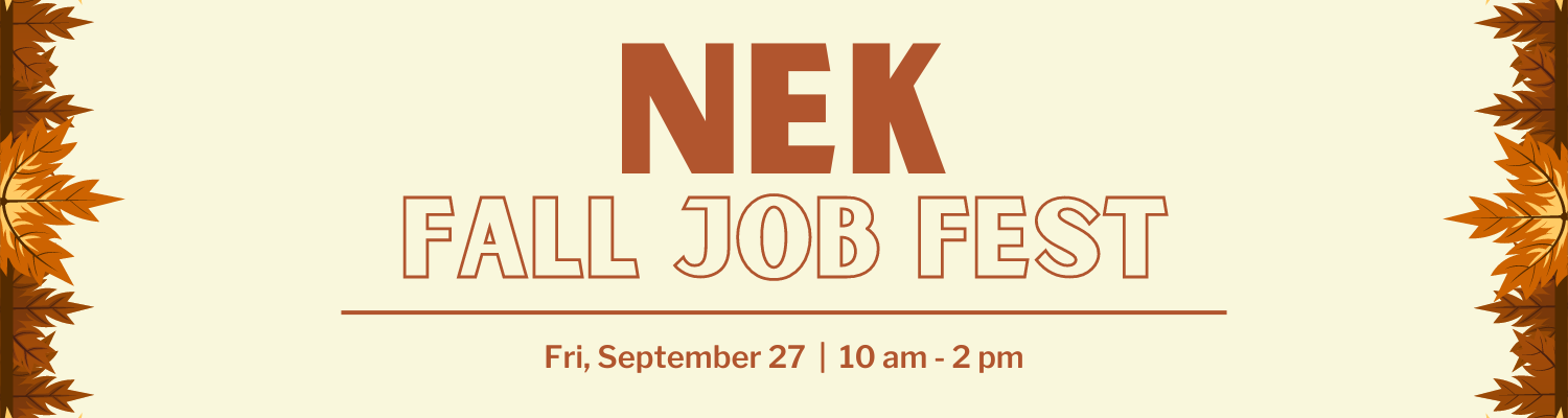 NEK Fall Job Fest Header